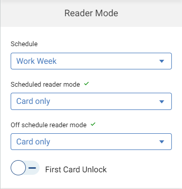 scheduled reader modes