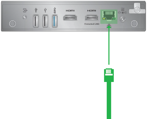 Ethernet connection diagram