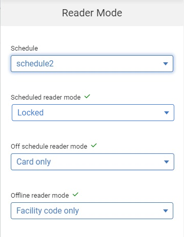 scheduled reader modes screen